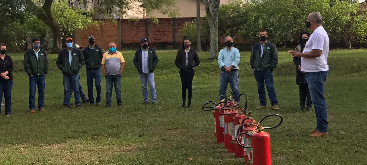 Treinamento de brigada de incêndio