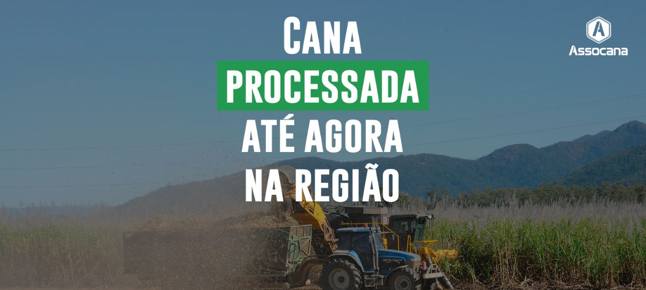 Cana processada até agora na região