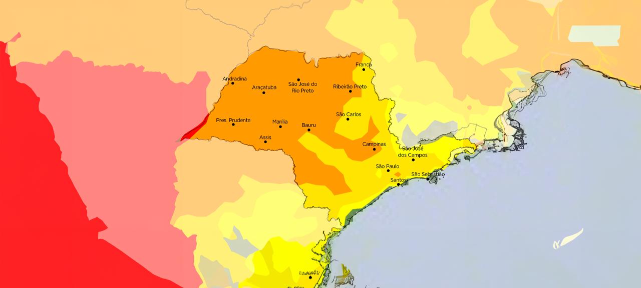 Risco de incêndios nos próximos 7 dias.      Confira os mapas: